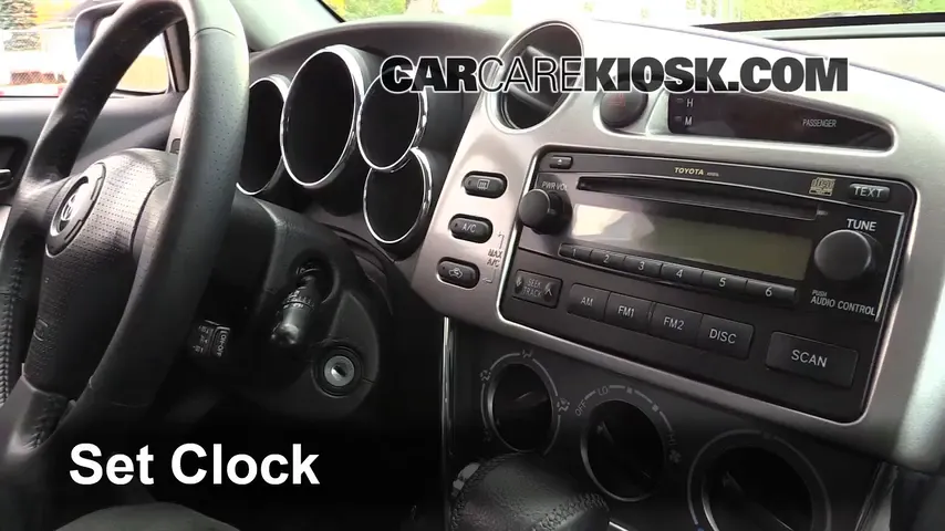 2008 Toyota Matrix XR 1.8L 4 Cyl. Clock